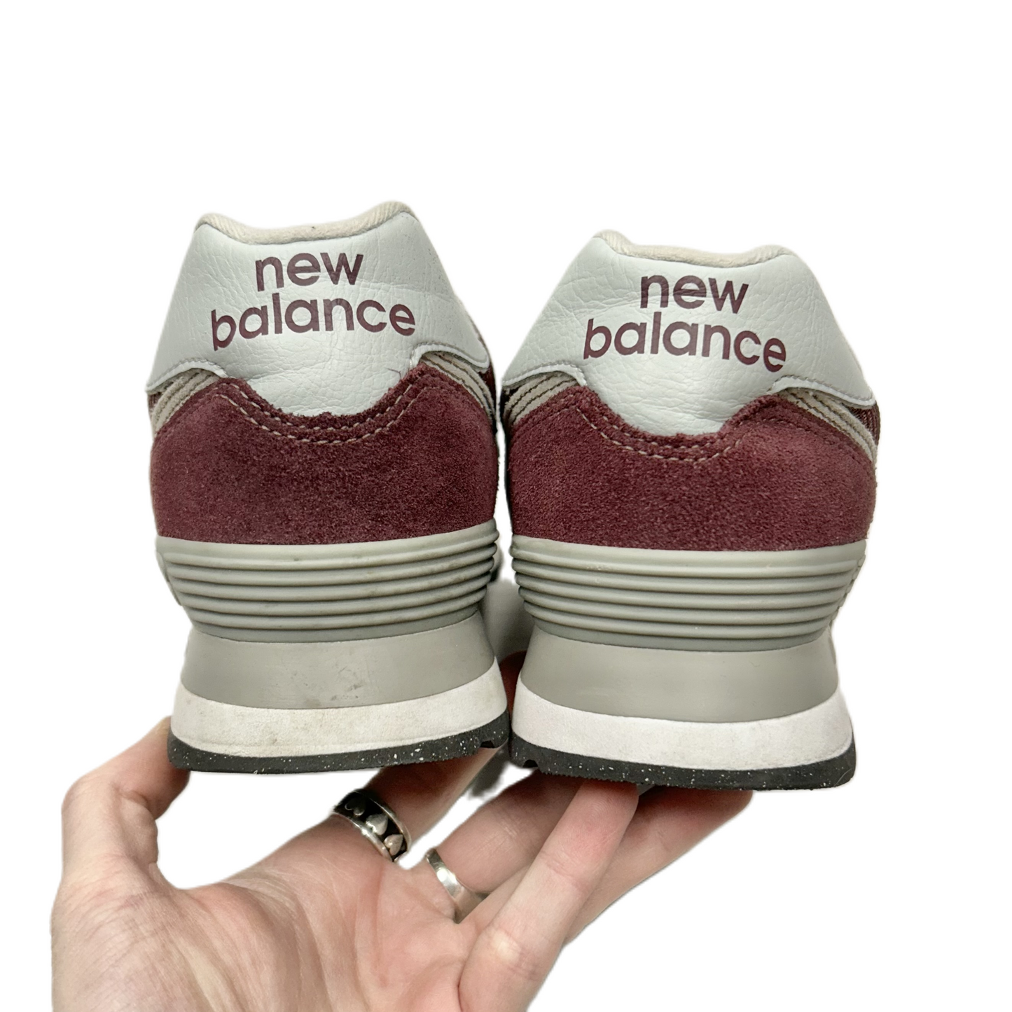 Shoes Sneakers By New Balance In Maroon, Size: 9