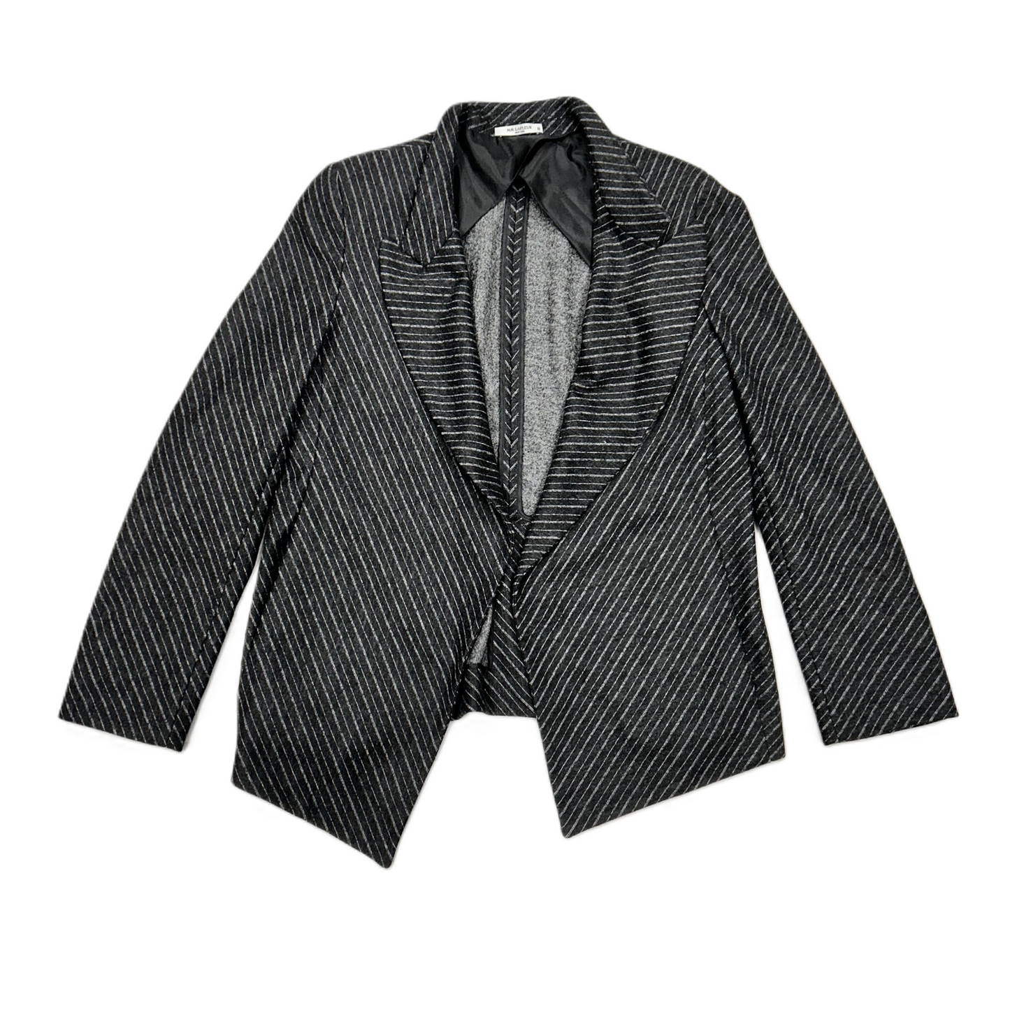 Blazer By M. M. Lafleur In Grey & White, Size: L