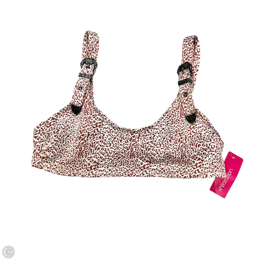 Swimsuit Top By Xhilaration In Red & White, Size: M