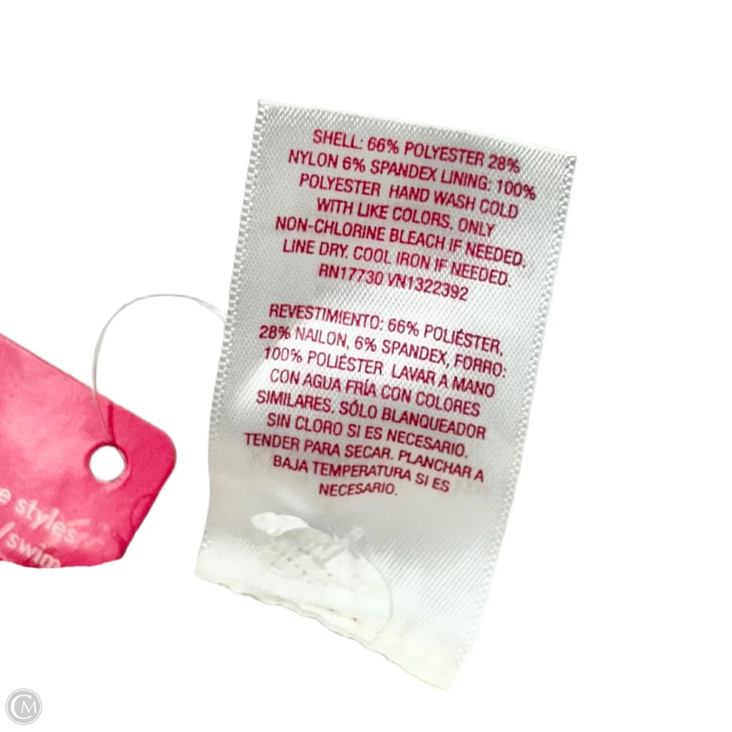 Swimsuit Top By Xhilaration In Red & White, Size: M