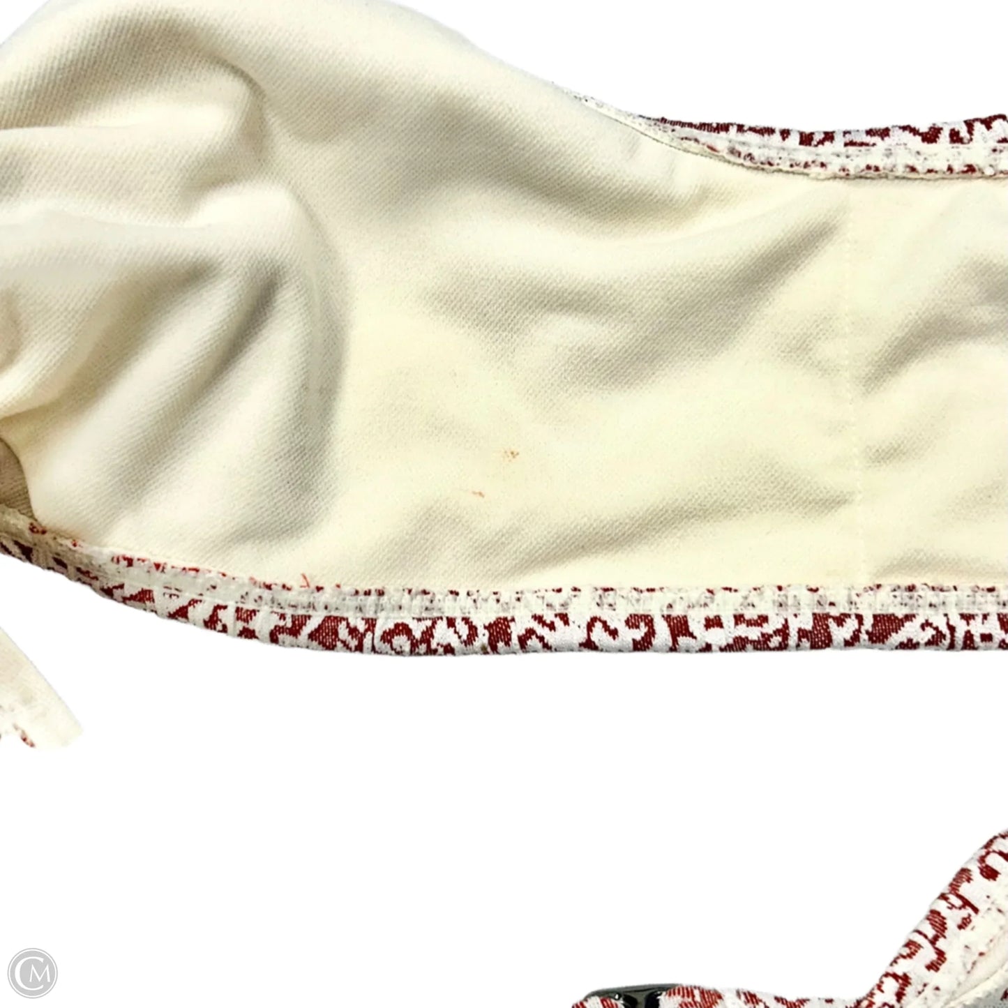 Swimsuit Top By Xhilaration In Red & White, Size: M