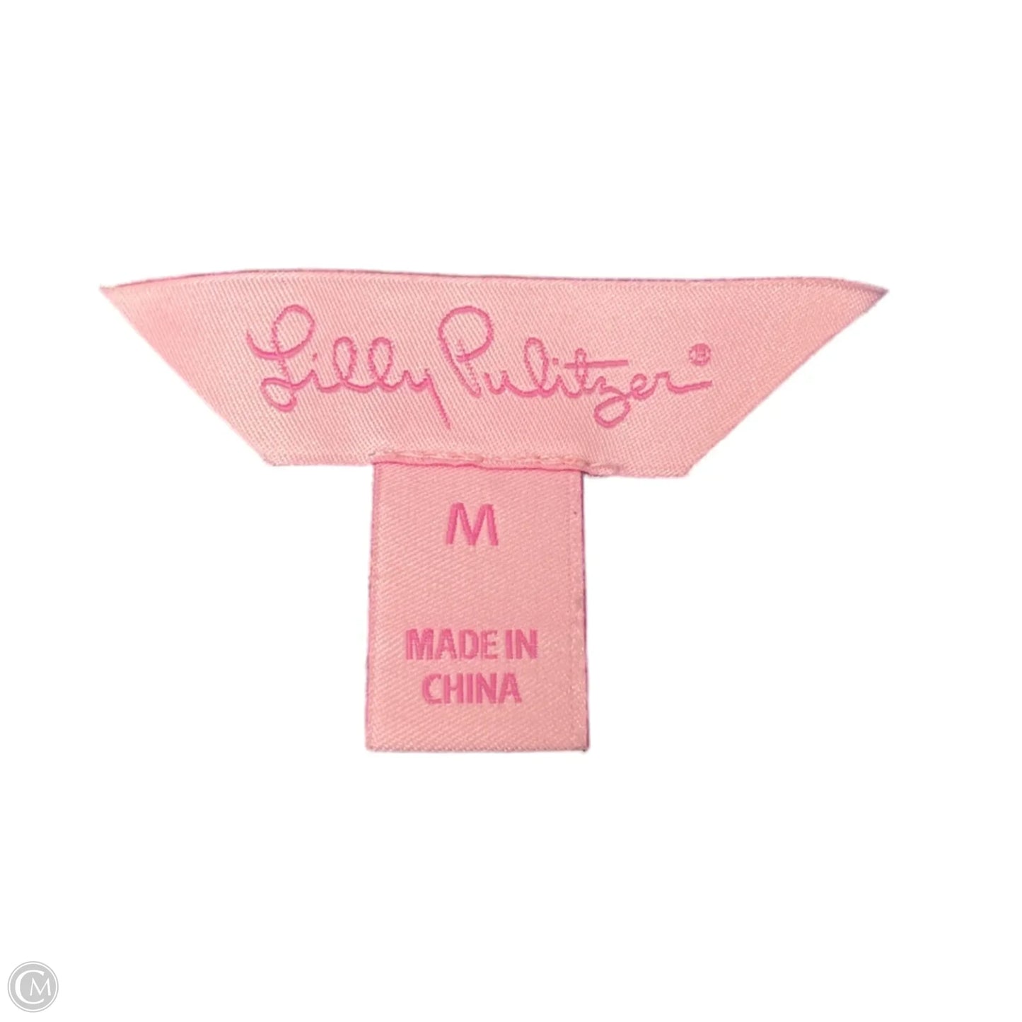 Top Long Sleeve Designer By Lilly Pulitzer In Blue & White, Size: M