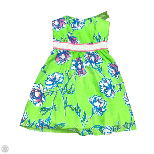 Dress Designer By Lilly Pulitzer In Green & White, Size: Xs