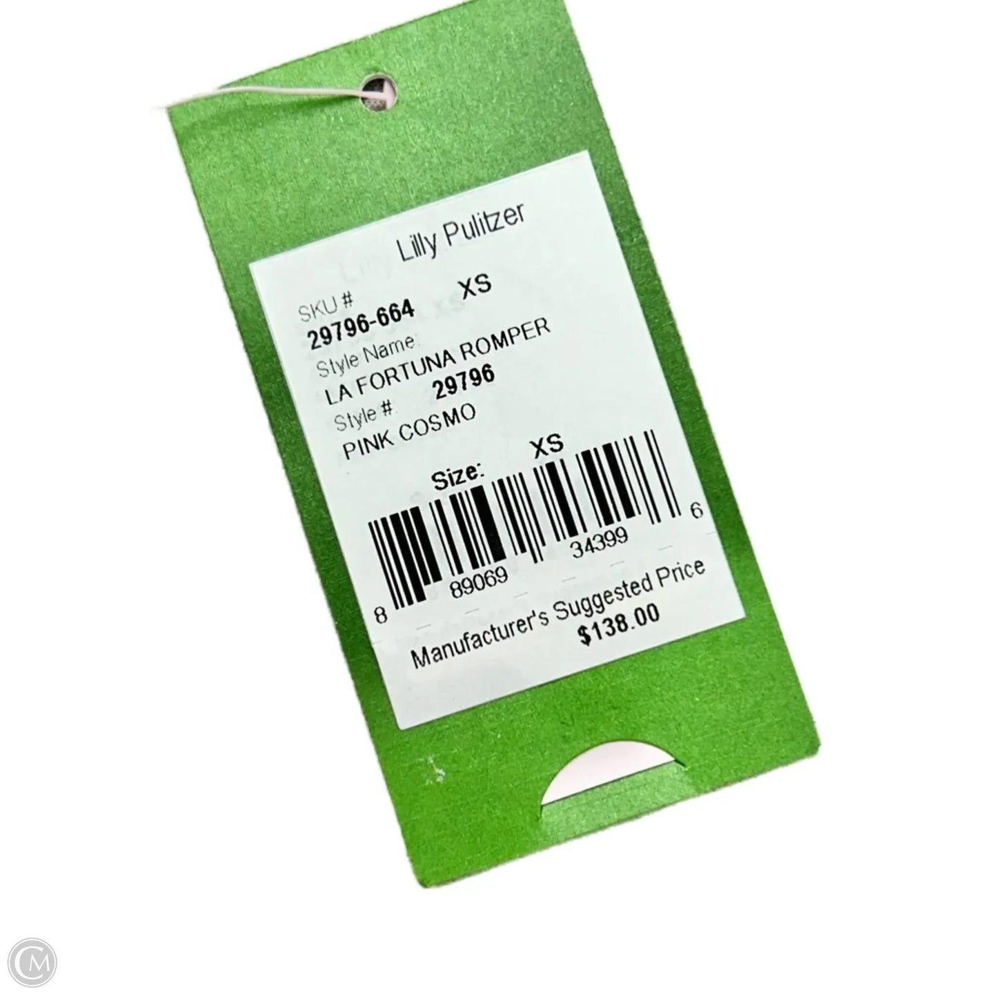 Romper Designer By Lilly Pulitzer In Pink, Size: Xs