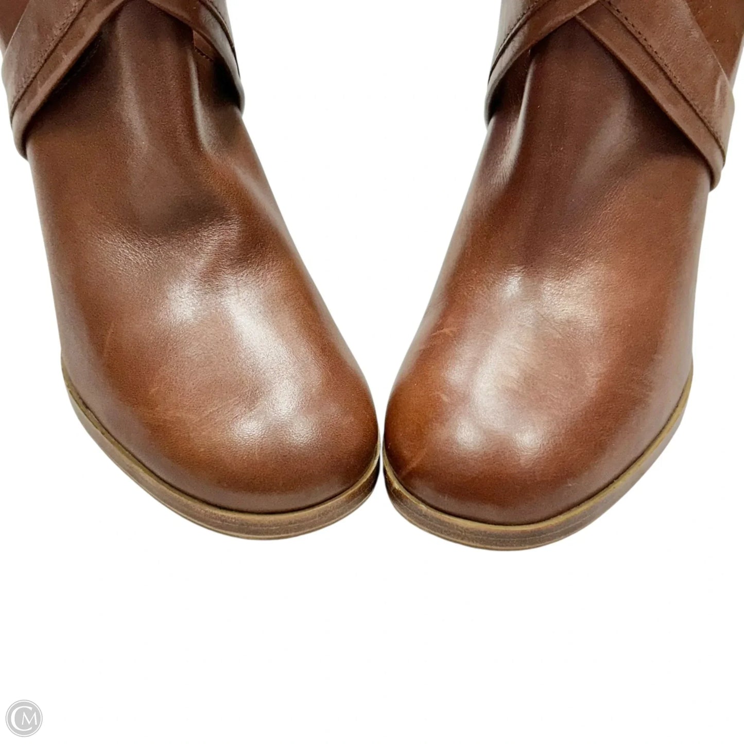 Boots Mid-calf Heels By Hugo Boss In Brown, Size: 7.5