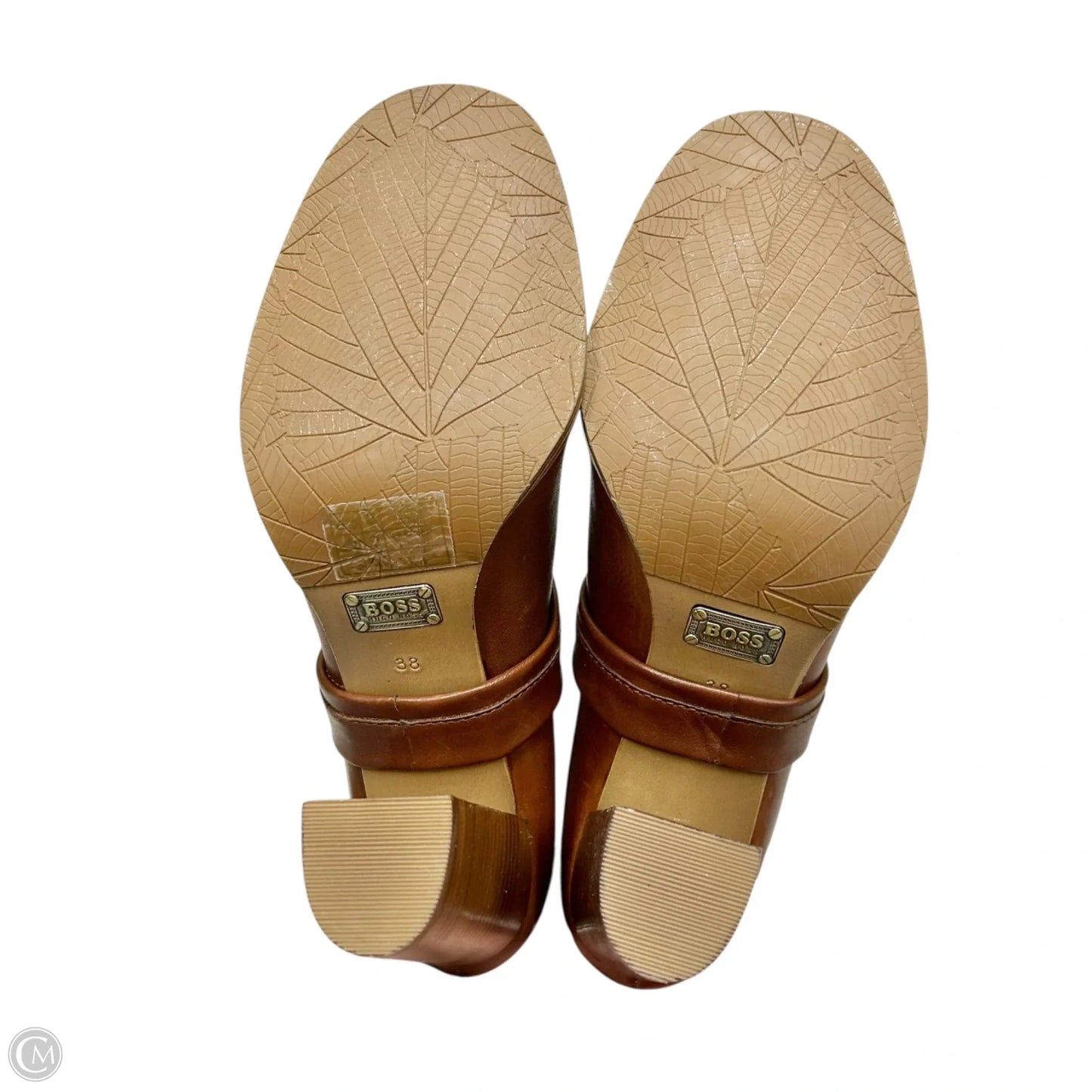 Boots Mid-calf Heels By Hugo Boss In Brown, Size: 7.5