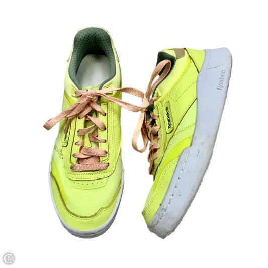 Shoes Sneakers By Reebok In Pink & Yellow, Size: 8