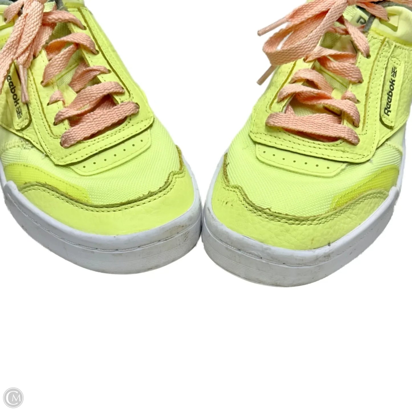 Shoes Sneakers By Reebok In Pink & Yellow, Size: 8