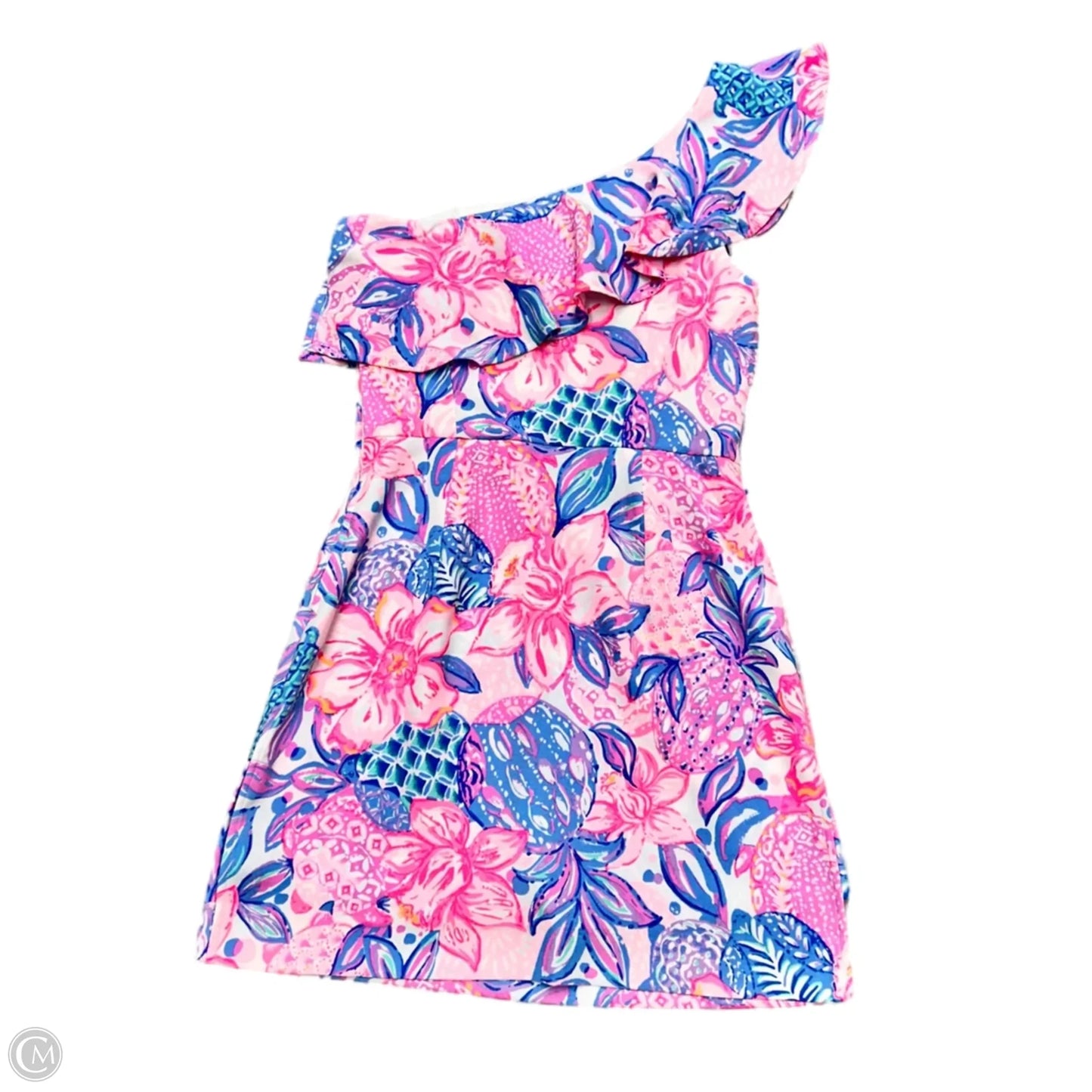 Romper Designer By Lilly Pulitzer In Pink & Purple, Size: Xs