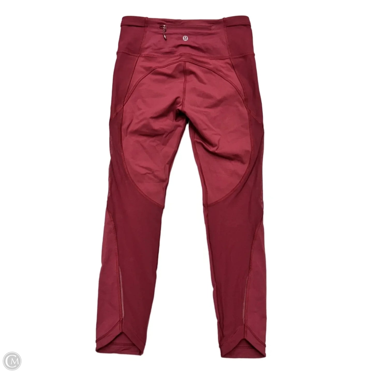 Athletic Leggings Capris By Lululemon In Red, Size: S