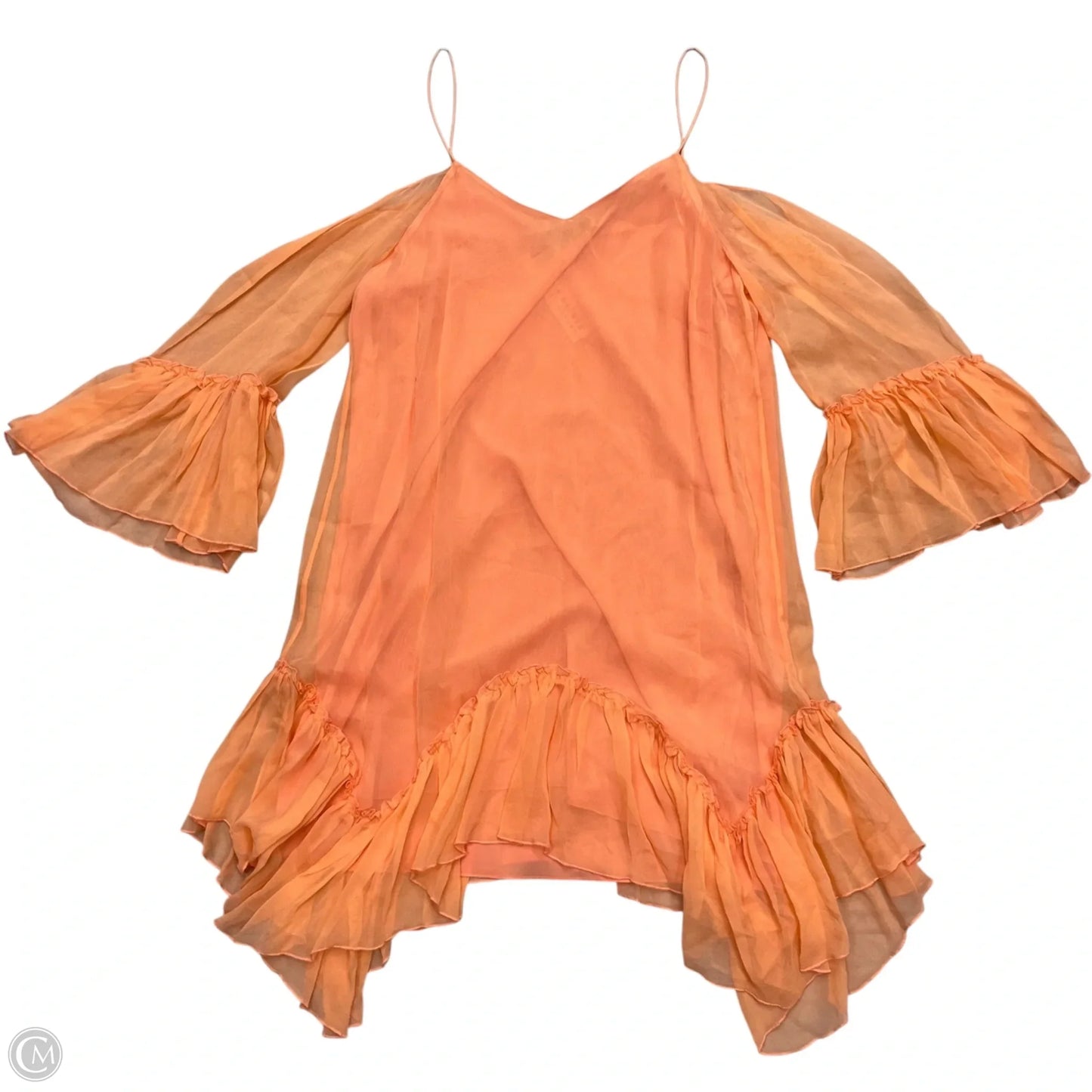 Dress Designer By Alice + Olivia In Peach, Size: S