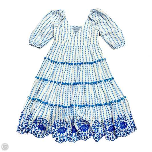 Dress Designer By Lilly Pulitzer In Blue & White, Size: Xs