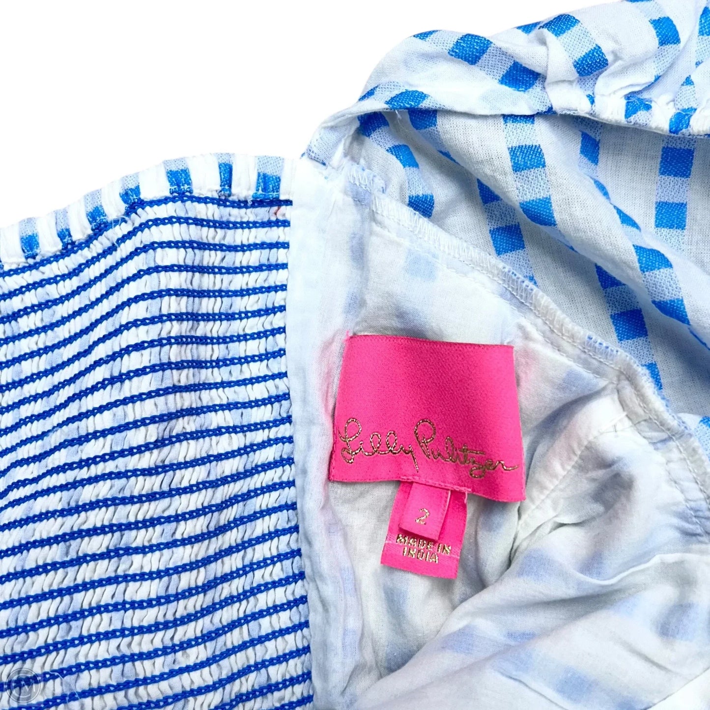 Dress Designer By Lilly Pulitzer In Blue & White, Size: Xs