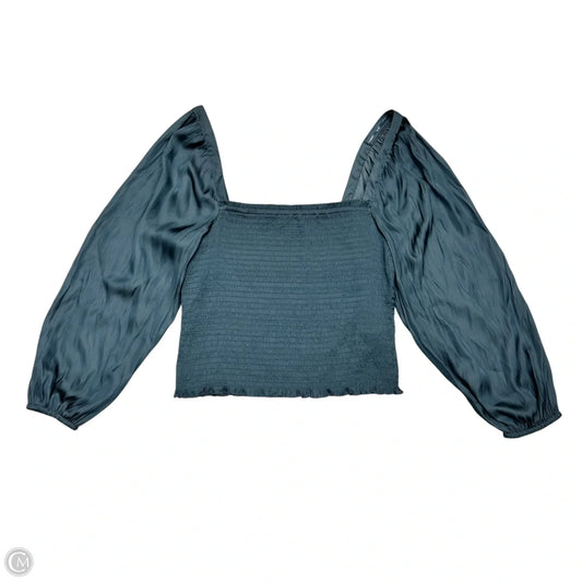Blouse Long Sleeve By J. Crew In Navy, Size: M