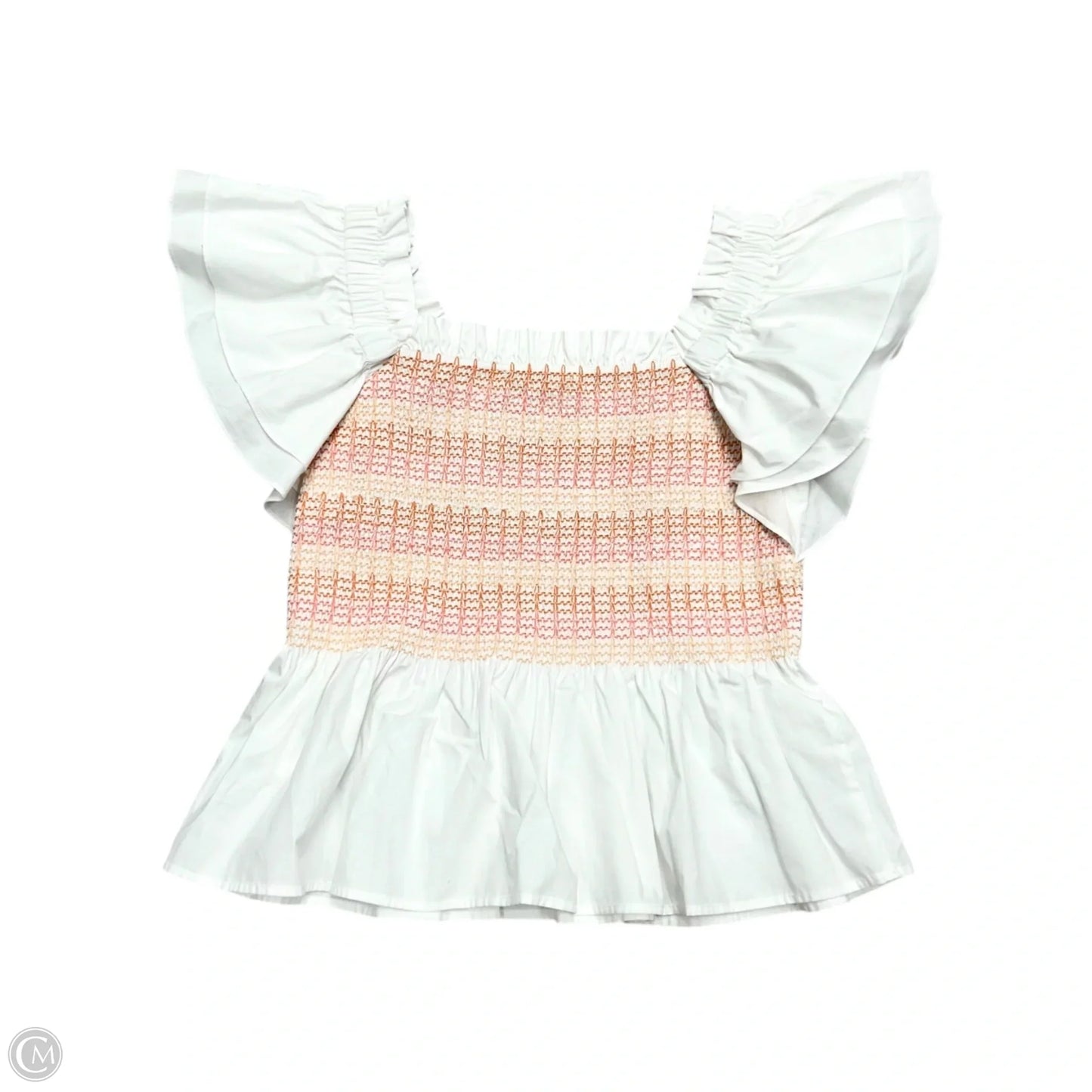 Top Short Sleeve By Marie Oliver In White, Size: S