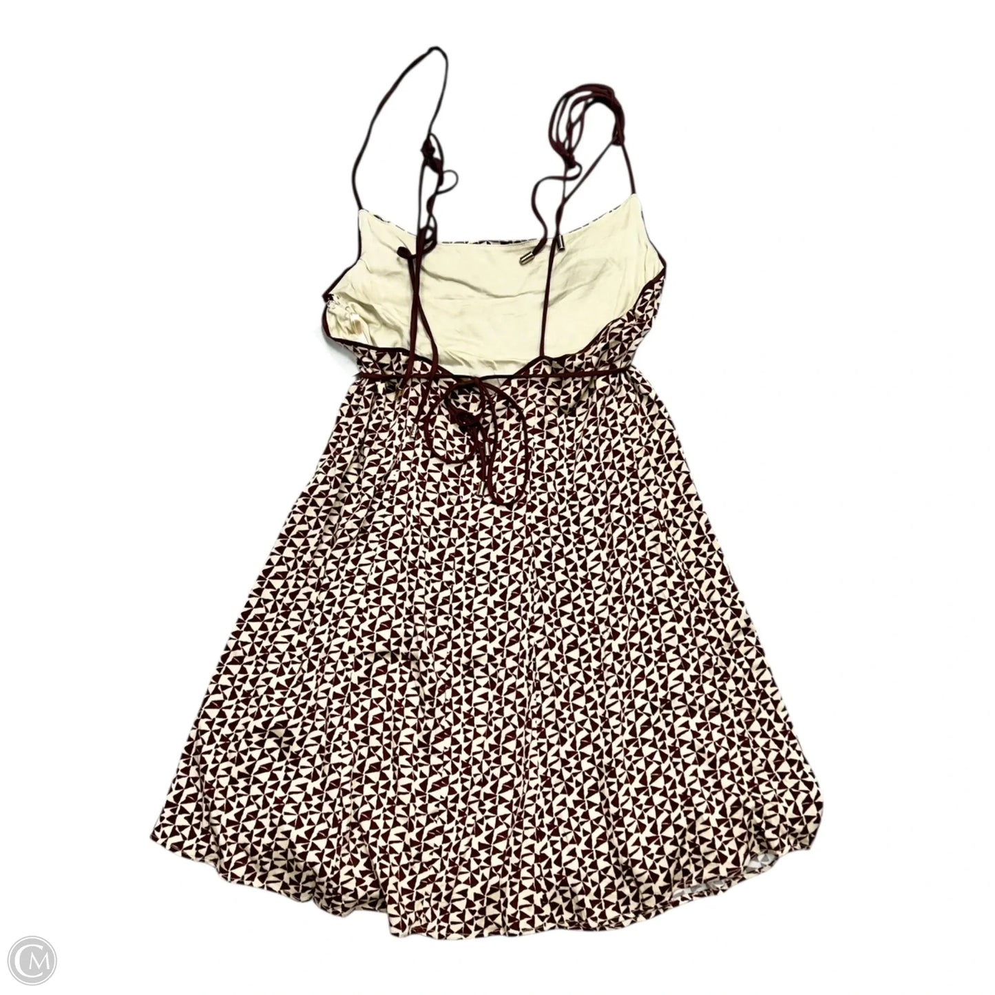 Dress Casual Short By Free People In Maroon & Tan, Size: S