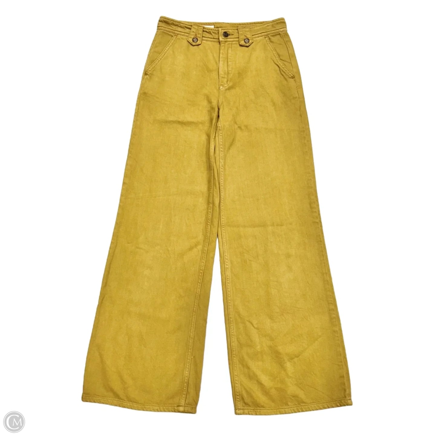 Pants Wide Leg By Pilcro In Chartreuse, Size: 0