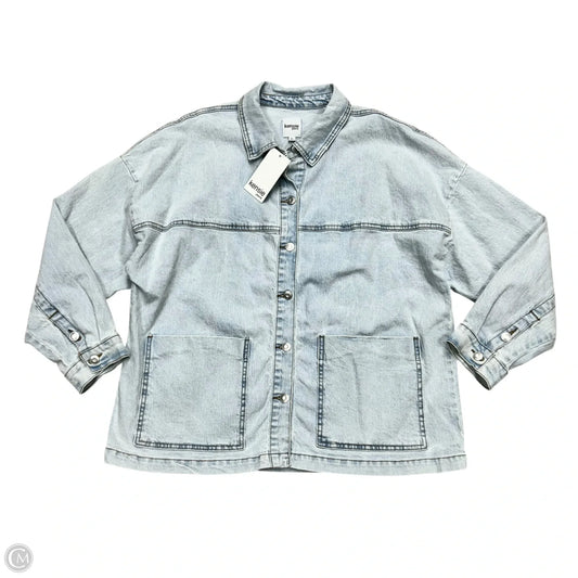 Jacket Denim By Kensie In Blue Denim, Size: L
