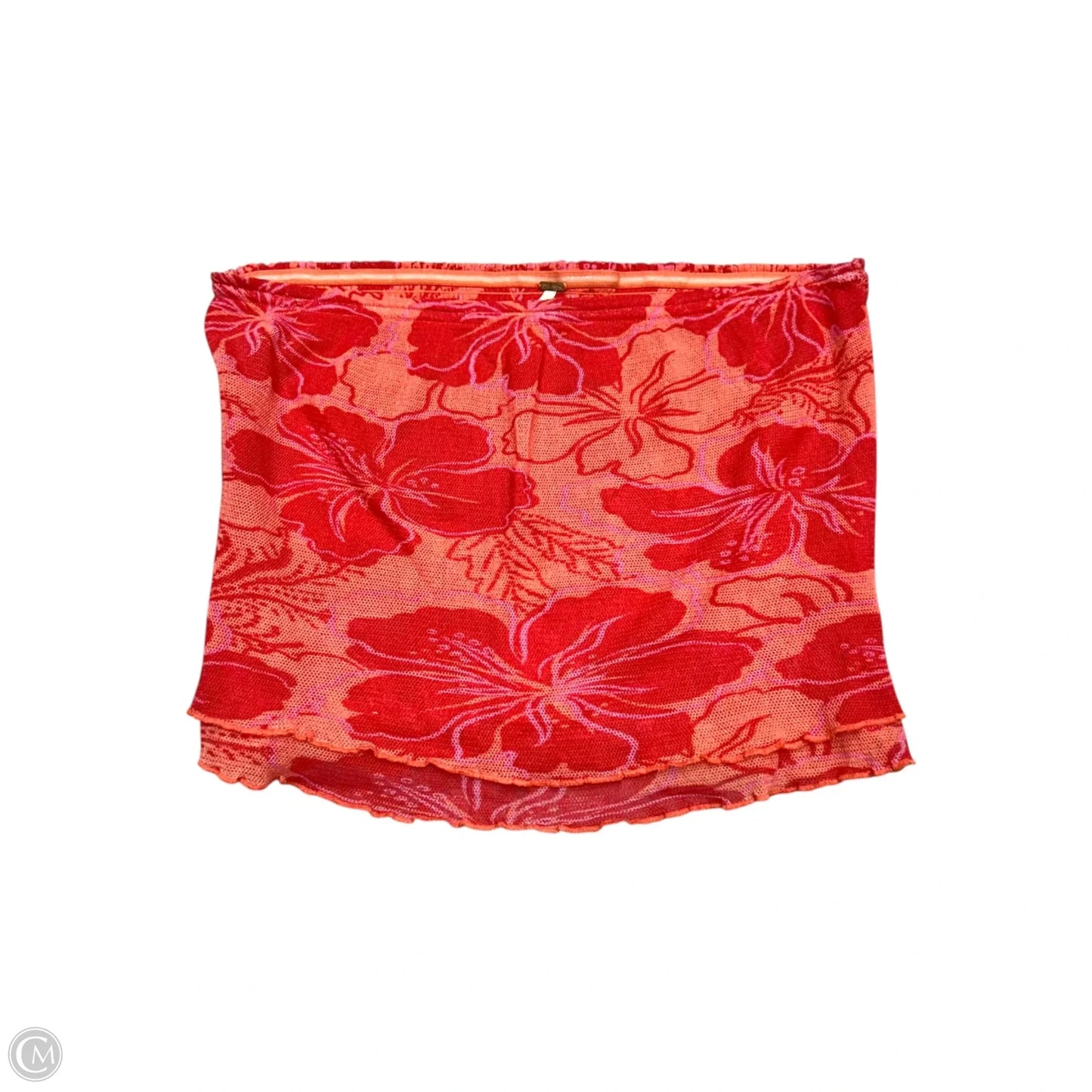 Top Sleeveless By Free People In Orange & Red, Size: L