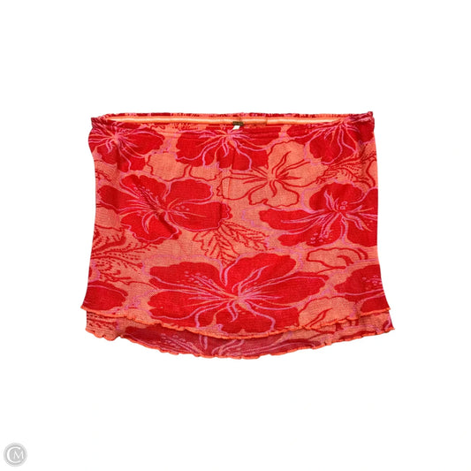 Top Sleeveless By Free People In Orange & Red, Size: L