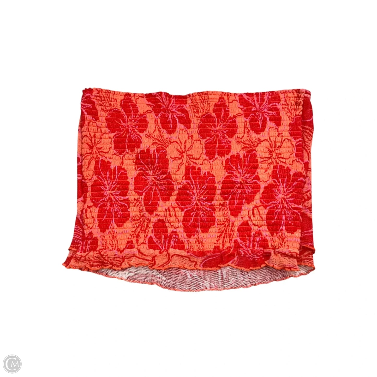 Top Sleeveless By Free People In Orange & Red, Size: L