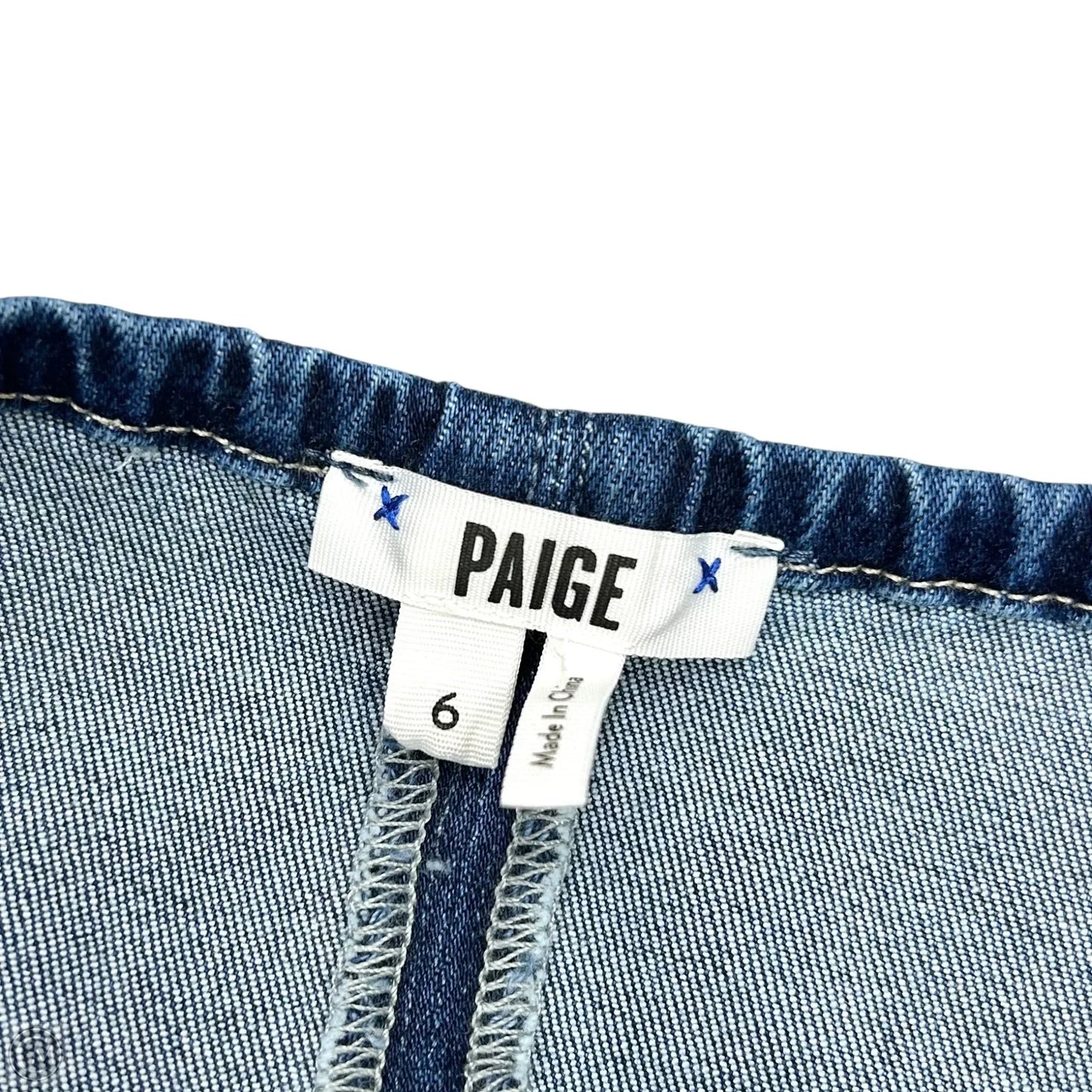 Jumpsuit By Paige In Blue Denim, Size: S