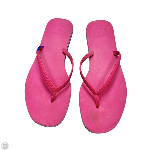 Sandals Flip Flops By Rothy's In Pink, Size: 8
