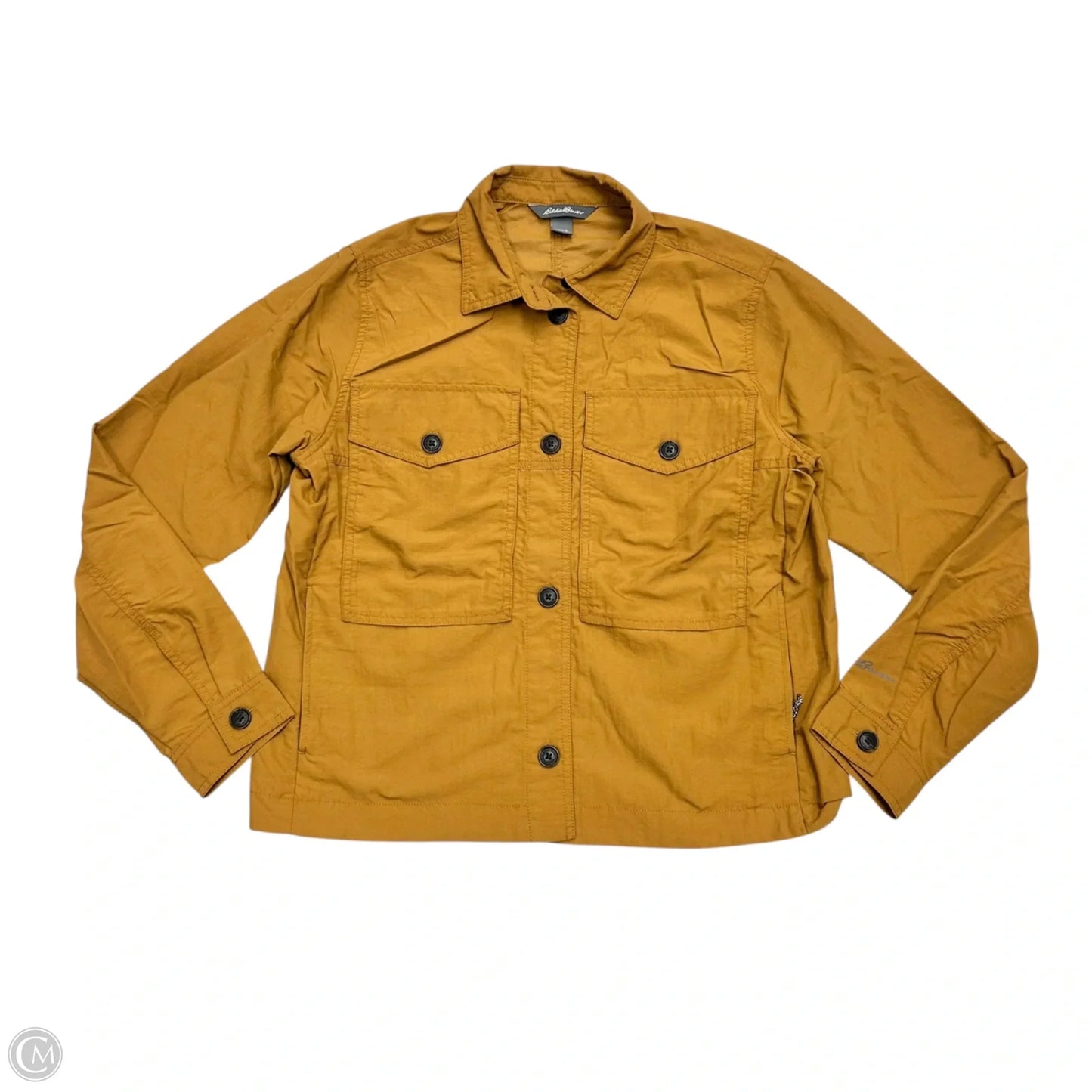 Jacket Utility By Eddie Bauer In Mustard, Size: S