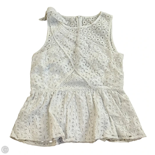 Top Sleeveless Designer By Lilly Pulitzer In White, Size: Xs