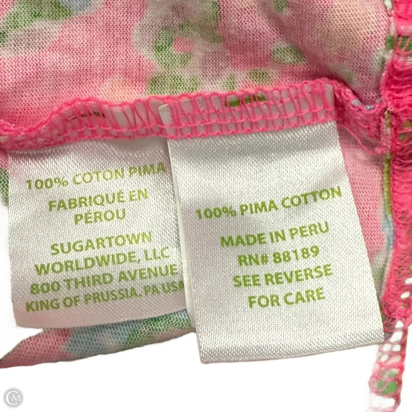 Dress Designer By Lilly Pulitzer In Green & Pink, Size: M