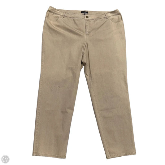 Jeans Designer By Lafayette 148 In Tan Denim, Size: 24