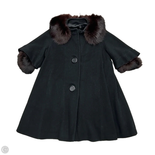 Coat Faux Fur & Sherpa By Braetan Juniors In Black, Size: M