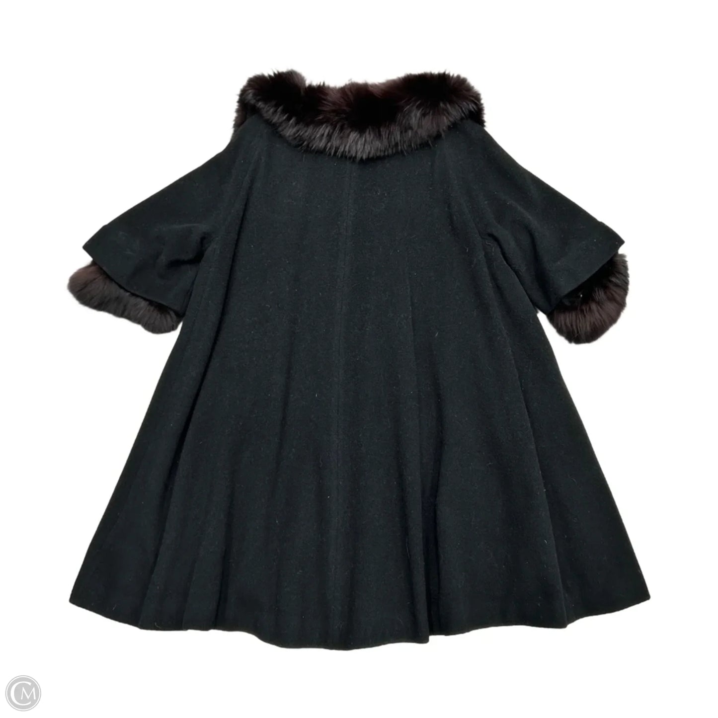 Coat Faux Fur & Sherpa By Braetan Juniors In Black, Size: M