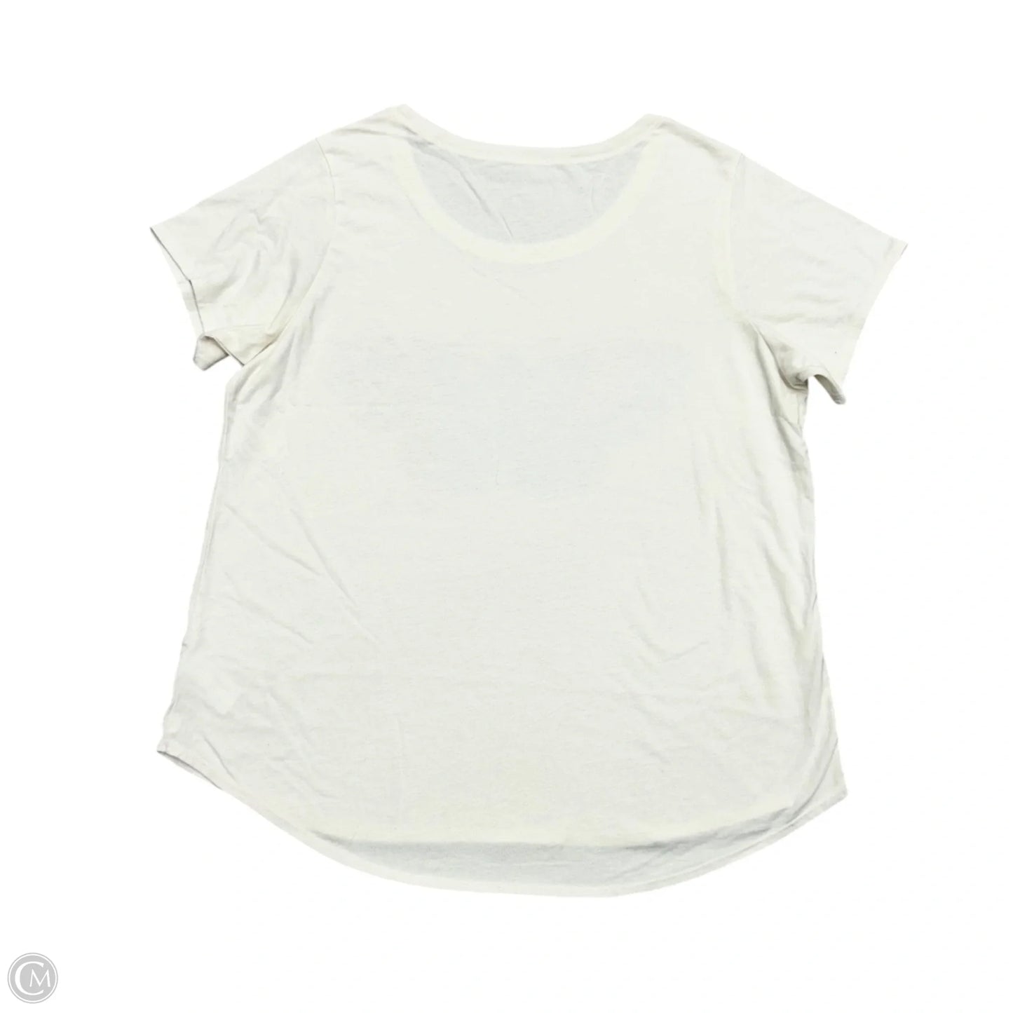 Top Short Sleeve By Lucky Brand In Tan, Size: Xl