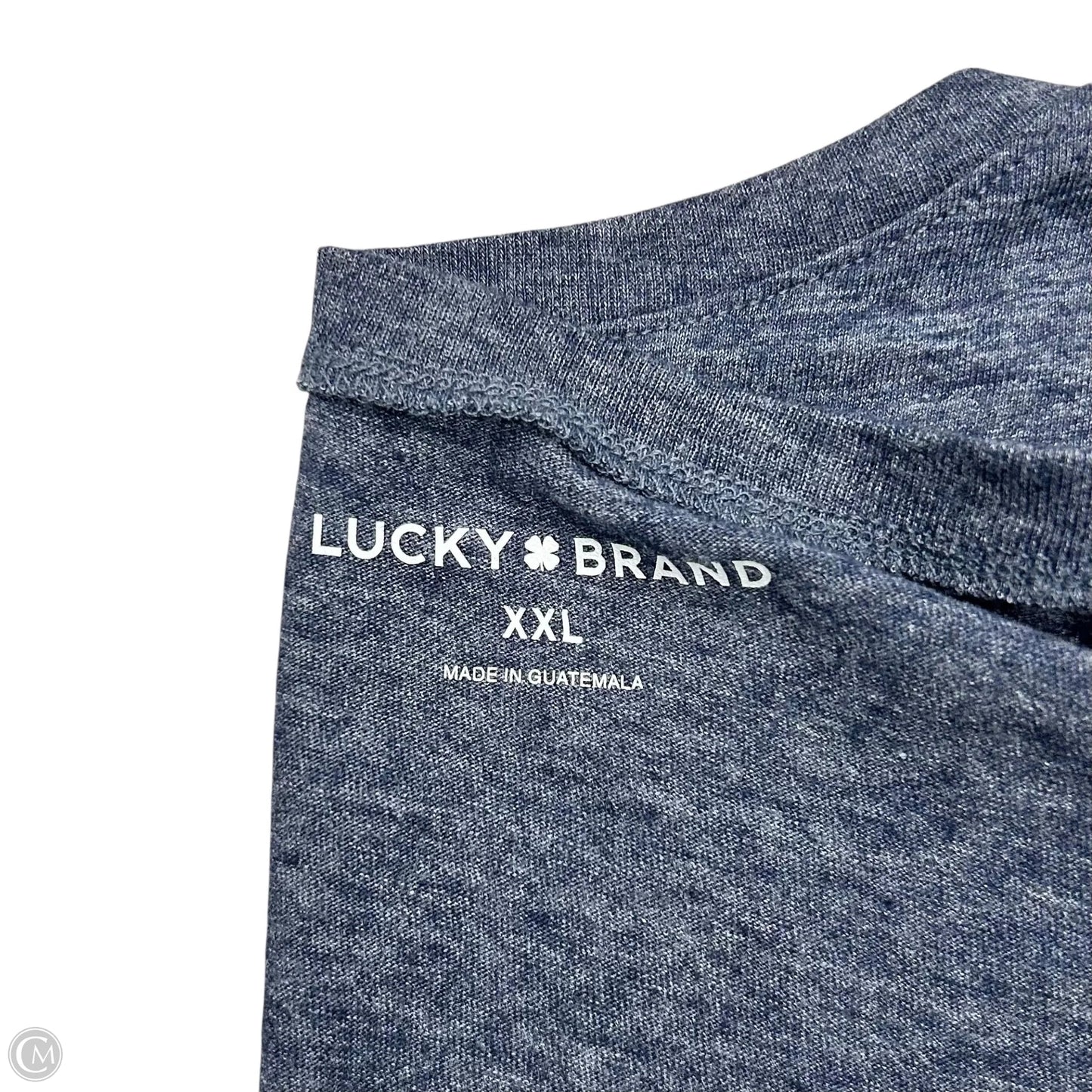 Top Short Sleeve By Lucky Brand In Blue, Size: Xxl