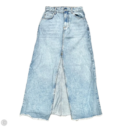 Skirt Maxi By Pilcro In Blue Denim, Size: 0p