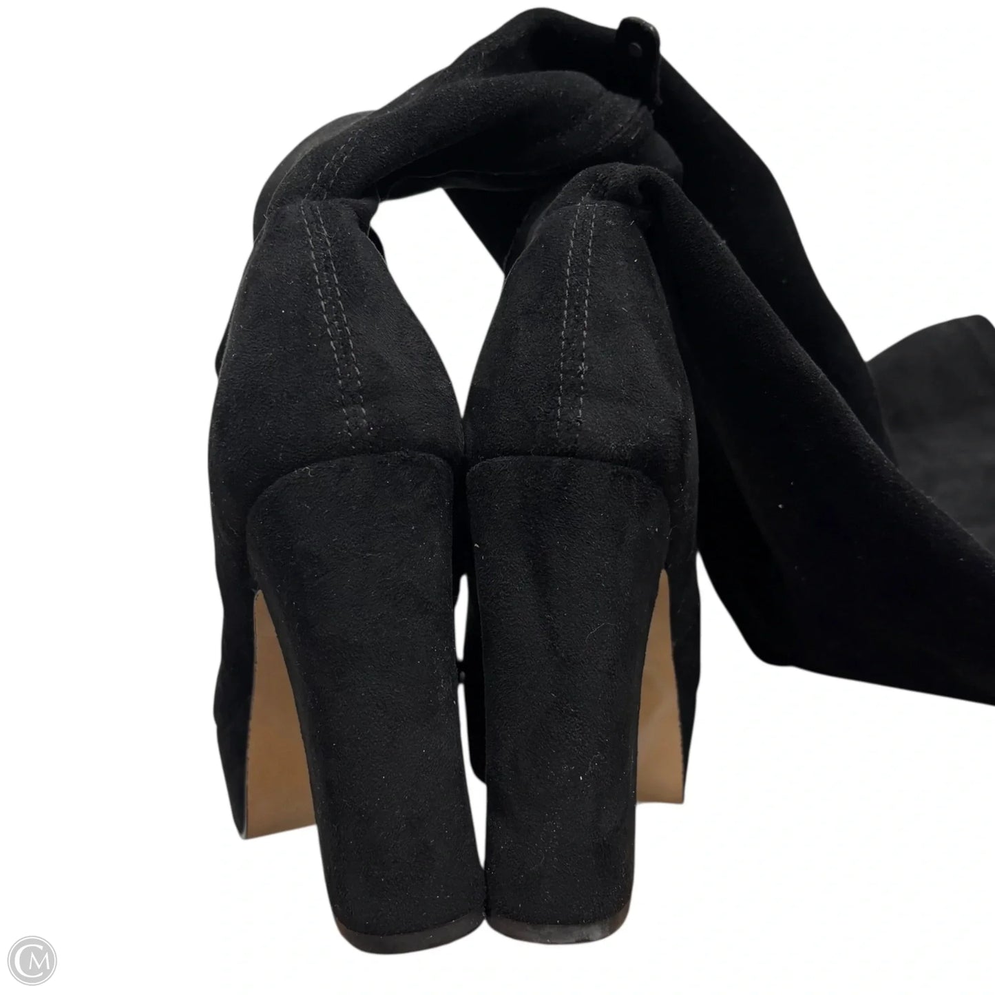 Boots Over-the-knee Heels By Avec Les Filles In Black, Size: 6.5
