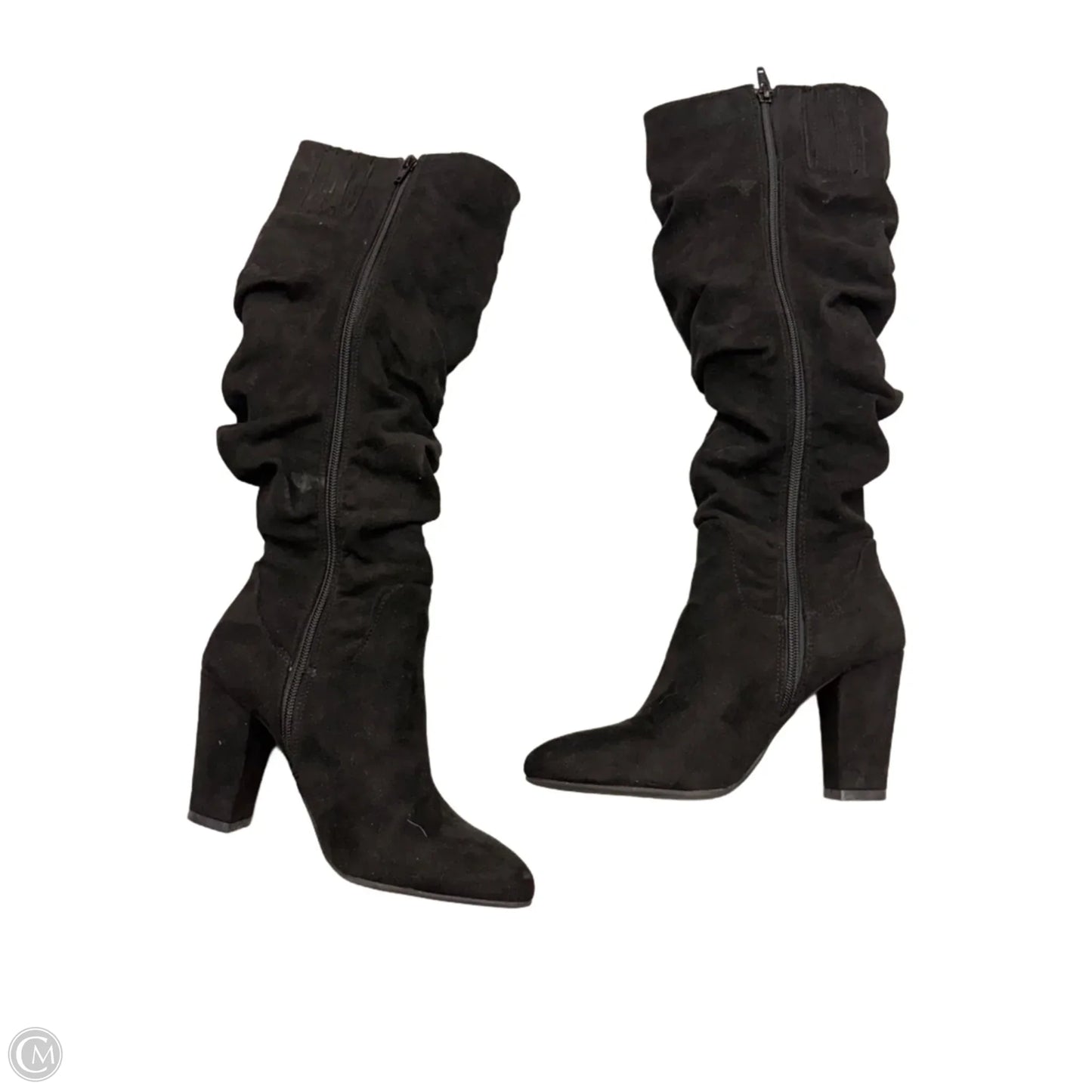 Boots Mid-calf Heels By White Mountain In Black, Size: 7