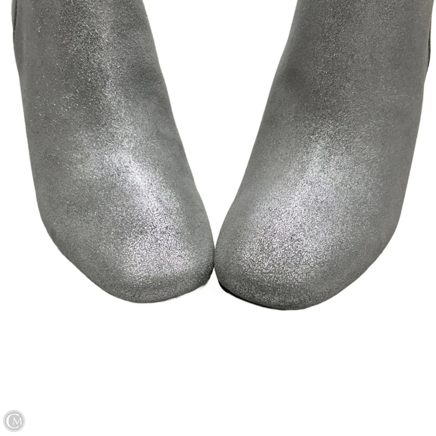 Boots Ankle Heels By White House Black Market In Silver, Size: 7.5