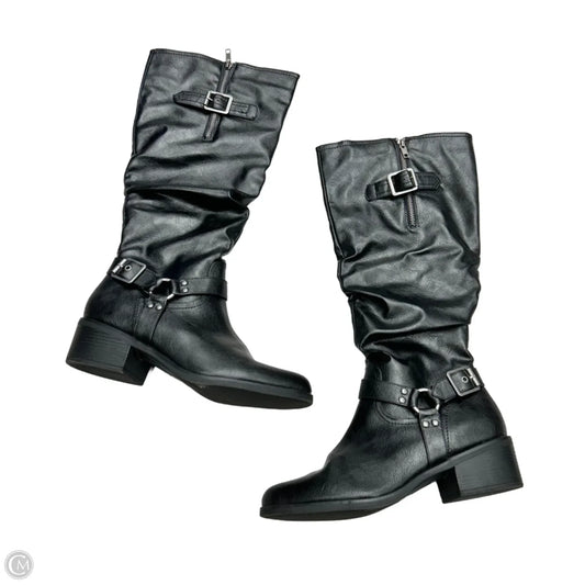 Boots Knee Heels By White Mountain In Black, Size: 11
