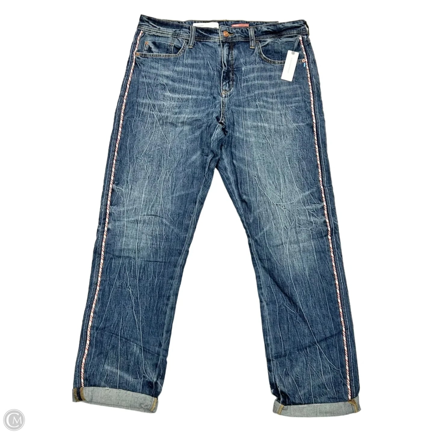 Jeans Boyfriend By Pilcro In Blue Denim, Size: 14t