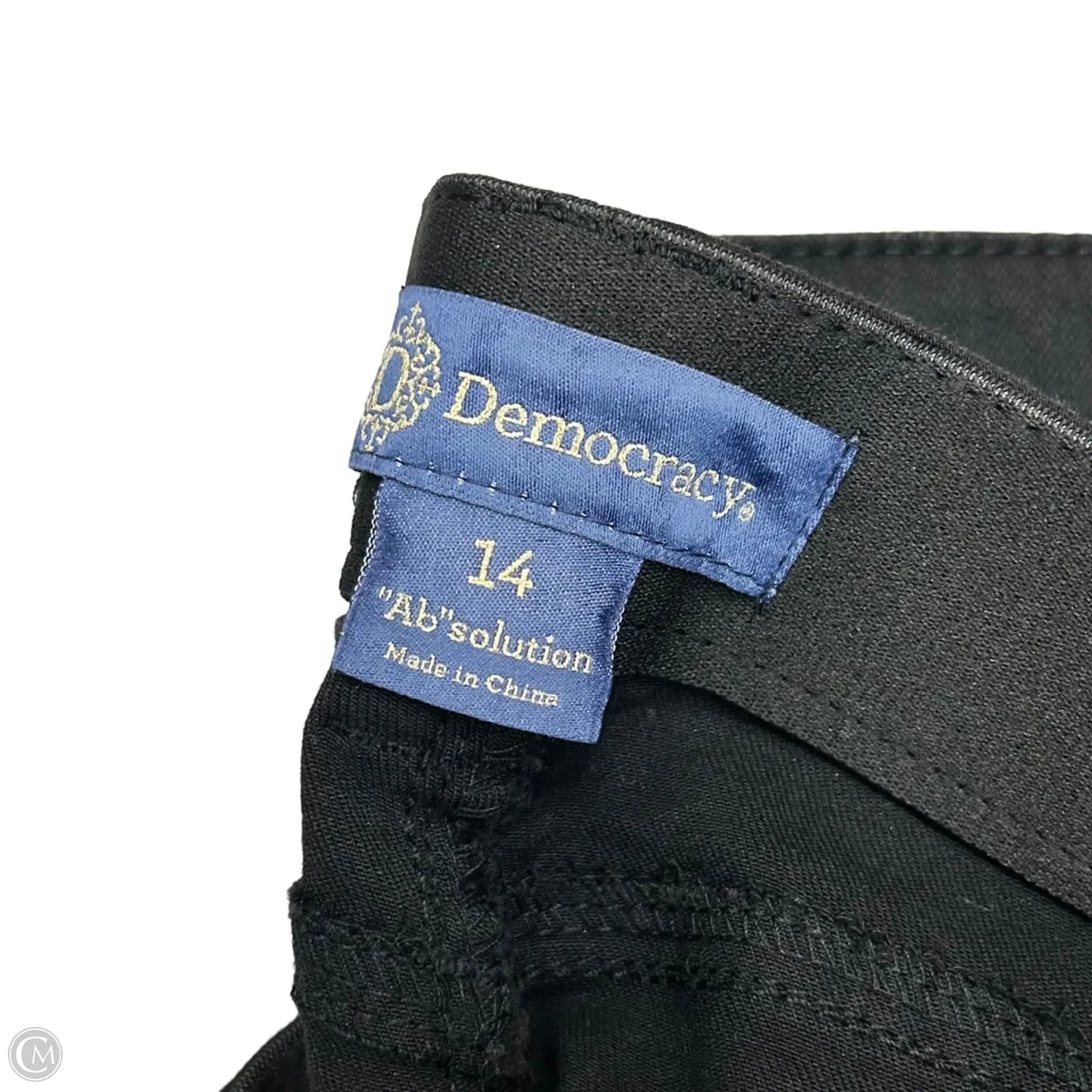 Jeans Boot Cut By Democracy In Black Denim, Size: 14