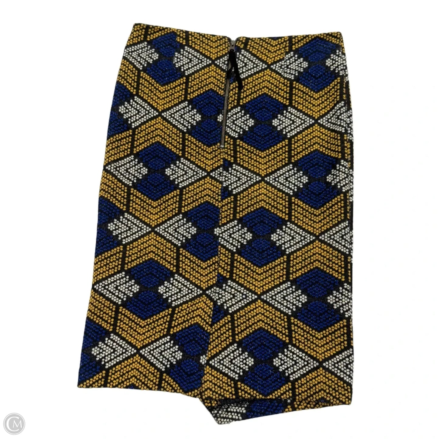 Skirt Midi By Maeve In Blue & Yellow, Size: 4