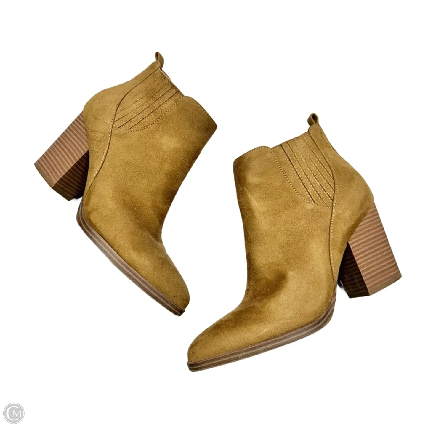 Boots Ankle Heels By Ana In Brown, Size: 7.5