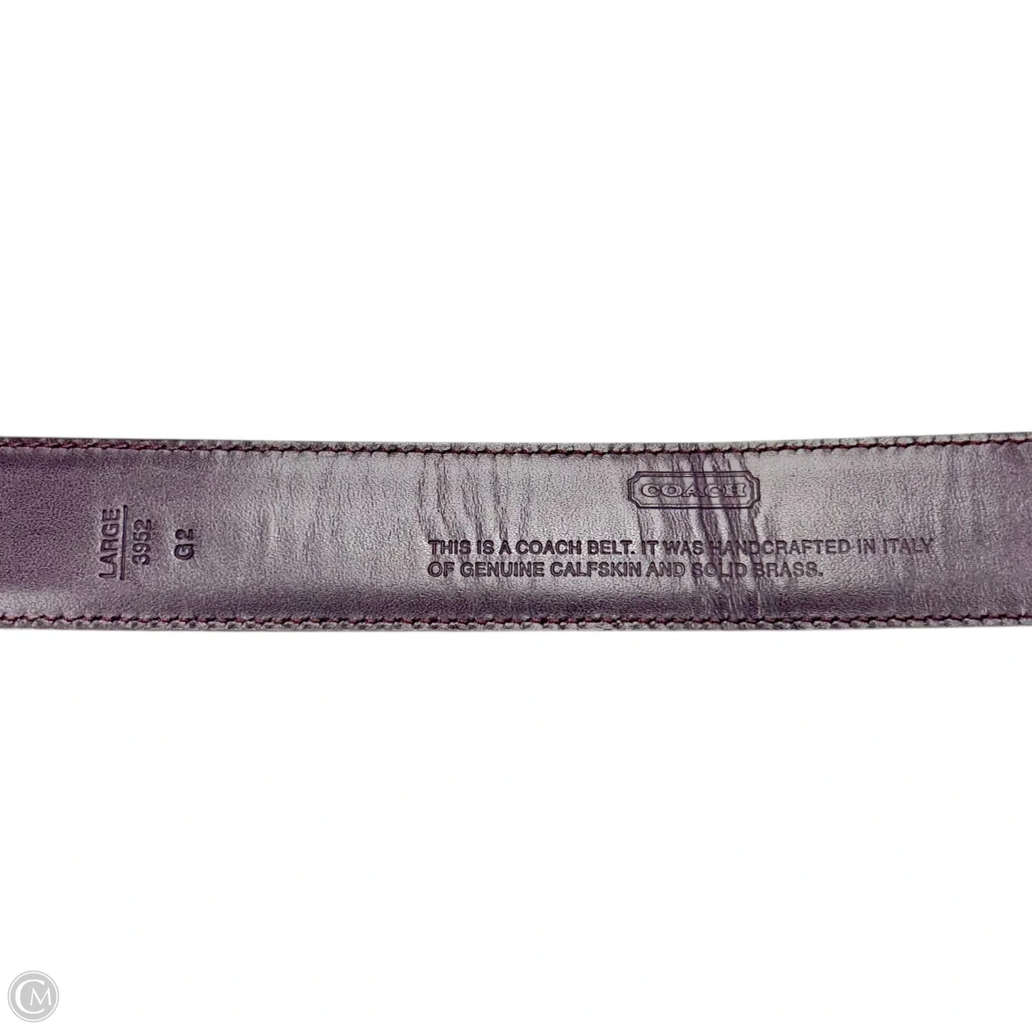 Belt Designer By Coach, Size: Large