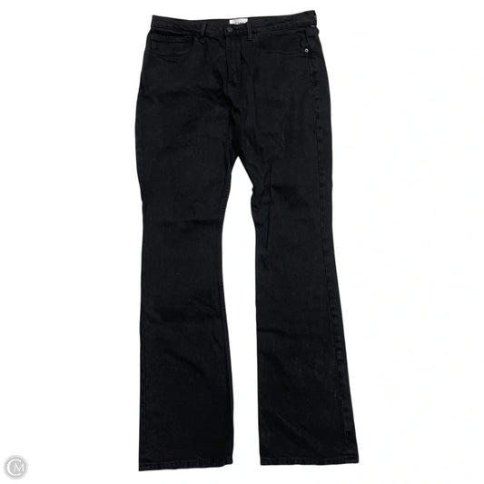 Jeans Boot Cut By Frame In Black Denim, Size: 12