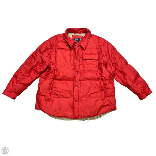 Coat Puffer & Quilted By Polo Ralph Lauren In Red, Size: Xxl