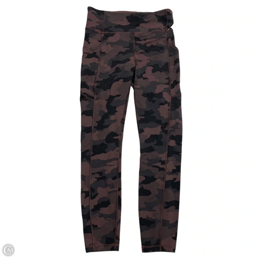 Athletic Leggings By Lululemon In Camouflage Print, Size: S
