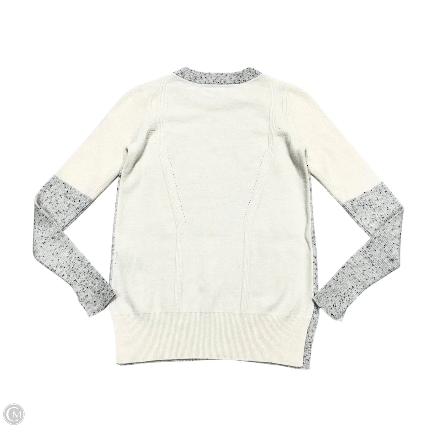 Sweater Cashmere By Rag And Bone In Cream & Grey, Size: Xxs