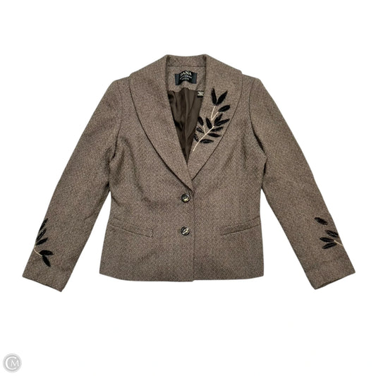 Blazer By Dana Buchman In Brown, Size: Sp